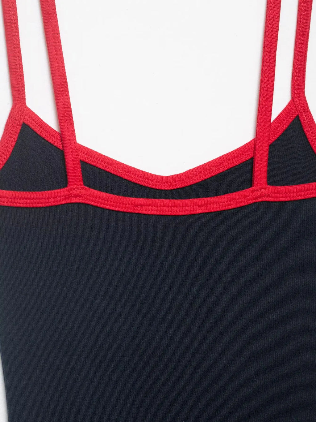 Women's Jumpsuit 2026 Summer New Cute Hot Girl Style Fashion Round Neck Color-Blocked Piping Straps Cotton Blend Fabric