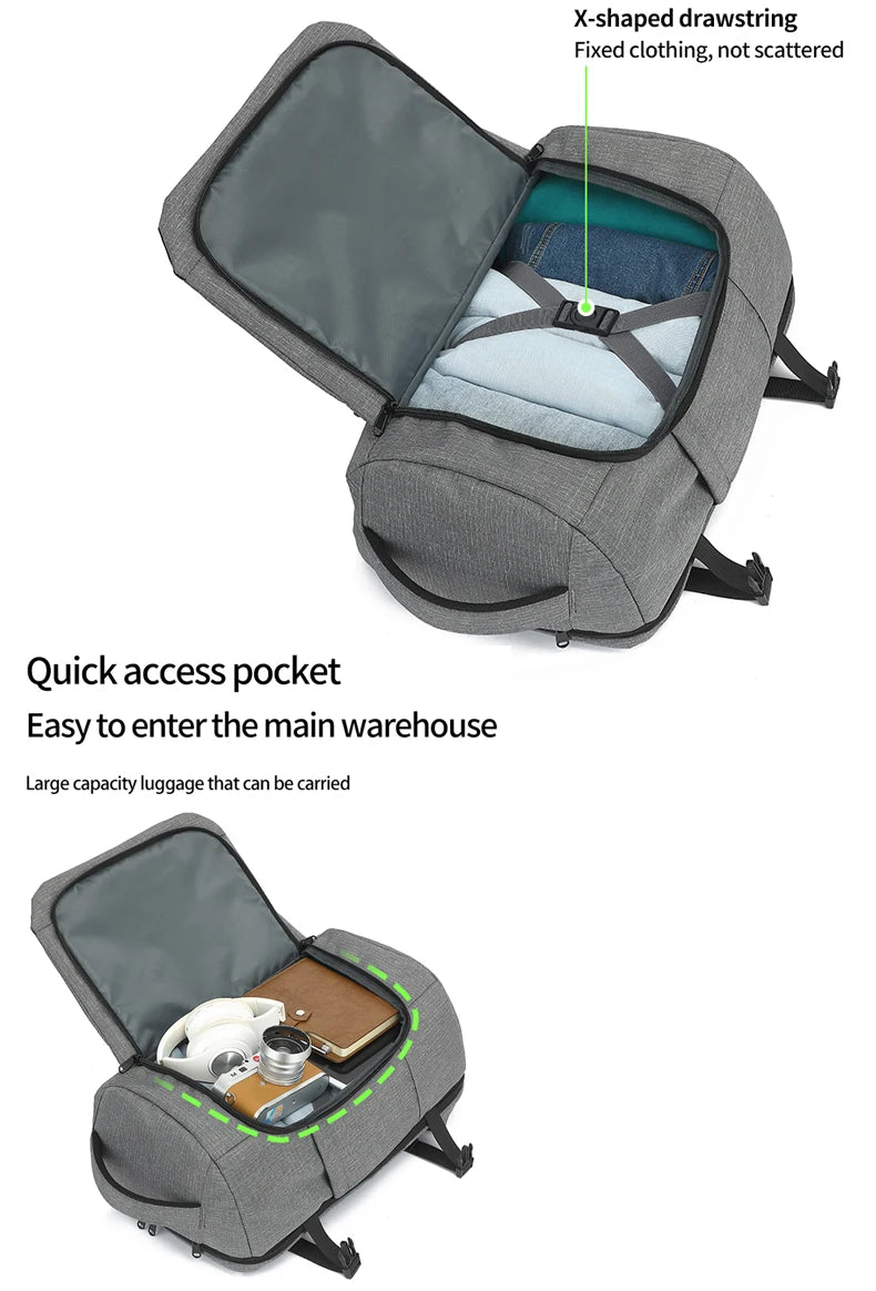 Multi Functional Travel Backpack for Women, Waterproof, Large Capacity, Dry Wet Separation, Commuting, Business Trip, Computer L