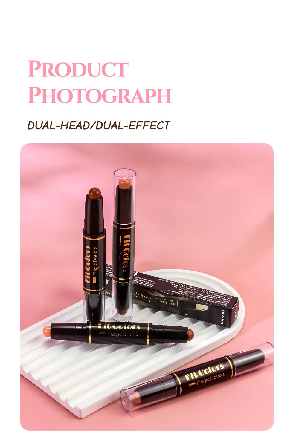 Double Head Highlight Pen Face Make Up Liquid Waterproof Contouring Foundation Contour Makeup Concealer Stick Pencil Cosmetics