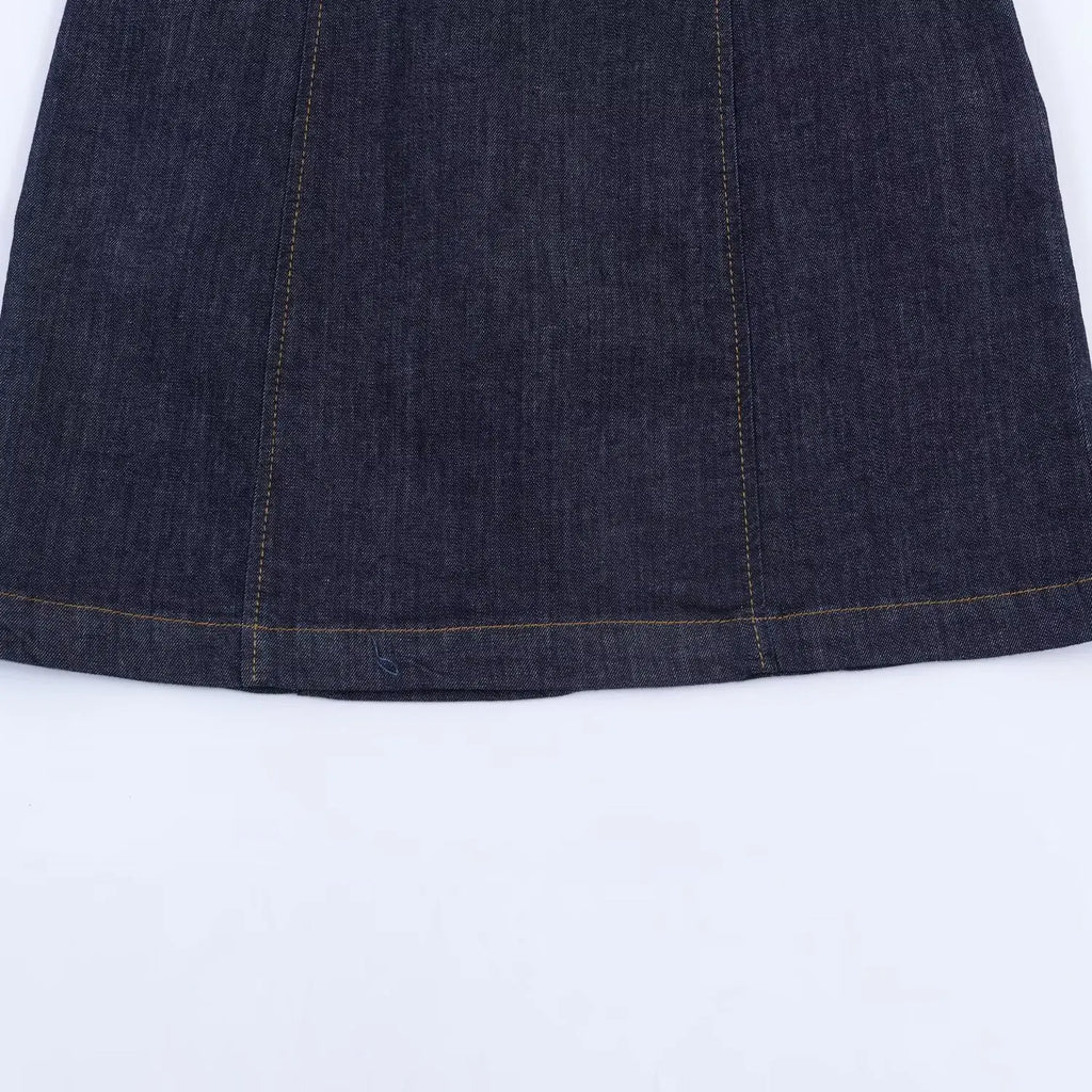 HH Summer Women Fashion O-Neck Bubble Sleeve Denim Dress Back Zipper Sexy Solid Dress Woman Holiday Party Mini 2026 Dress