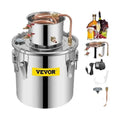 SucceBuy 3 5 8 Gal Distiller Moonshine Alcohol Brew Water Wine Essential Oil Brewing Kit Stainless Copper with Pump for Home DIY