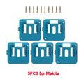 5PCS Battery Holder for Makita 18V Li-ion Battery Tools Machine Holder Storage Rack Wall Mount for BL1860 BL1850(No Battery)
