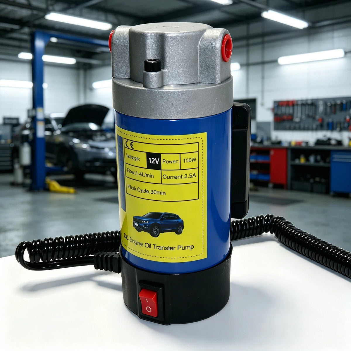 Electric Motor Oil Pump, Delivery Pump 100W Oil Pump Palm Pump Small Electric Oil Pump, Household Gas Maintenance