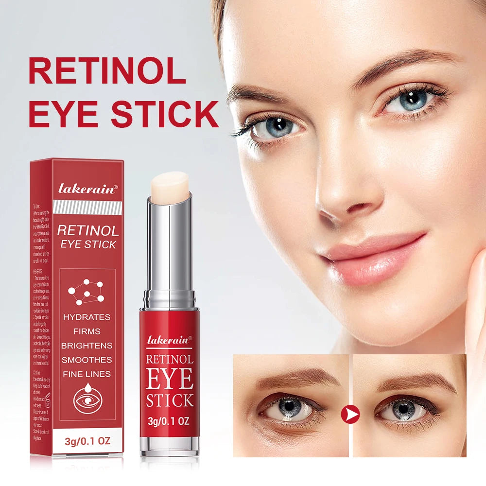 Lakerain Retinol Eye Stick Instant Repair Serum Lightening Dark Circles Firming Skin Eye Care For Women