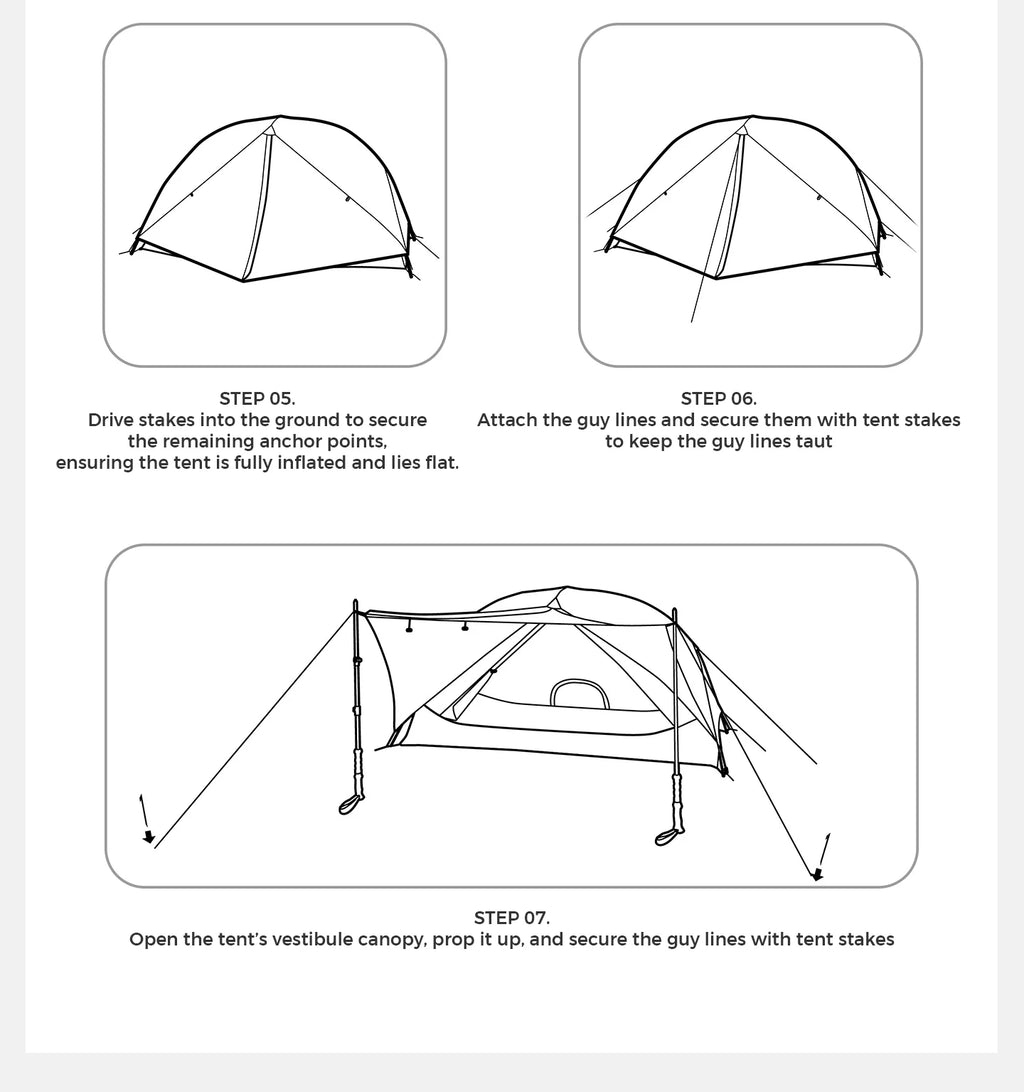 Naturehike Tent Mongar BASE/PRO/UL 1 2 3 Person Tent Ultralight Outdoor Camping Tent Waterproof Hiking Backpacking Tent Awning