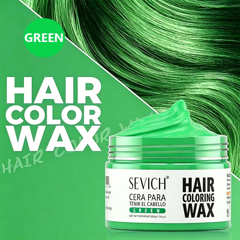 Valentine's Day DIY Hair Dyed Mud Halloween One-Time Hair Coloring Wax Hair Colour Cream for Eyebrow Beards Coloring Styling