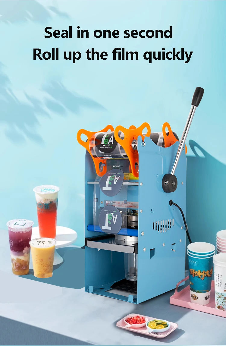Full Automatic Cup sealer Cup Sealing machine Bubble tea machine for 9.5CM Paper Milk tea/Coffee cup Boba Tea