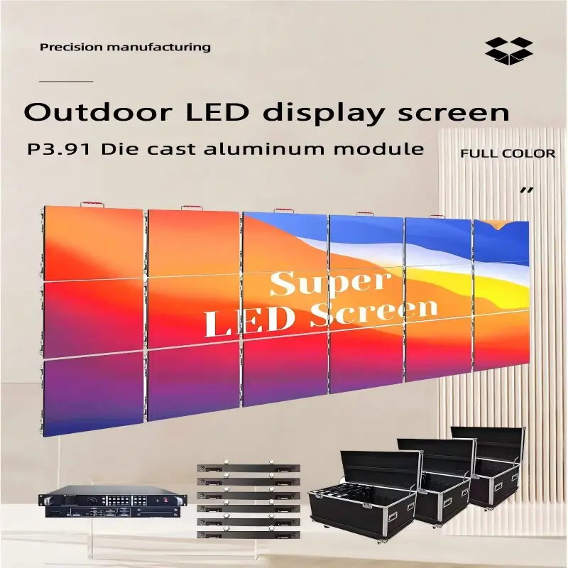 Outdoor P3.91 LED Display Screen Waterproof Video Wall for Advertising Billboard