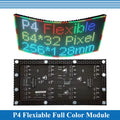 P4 Flexible LED screen panel module 256*128mm 64*32 pixels 1/16 Scan Indoor Full color P4 Flexible LED display panel module