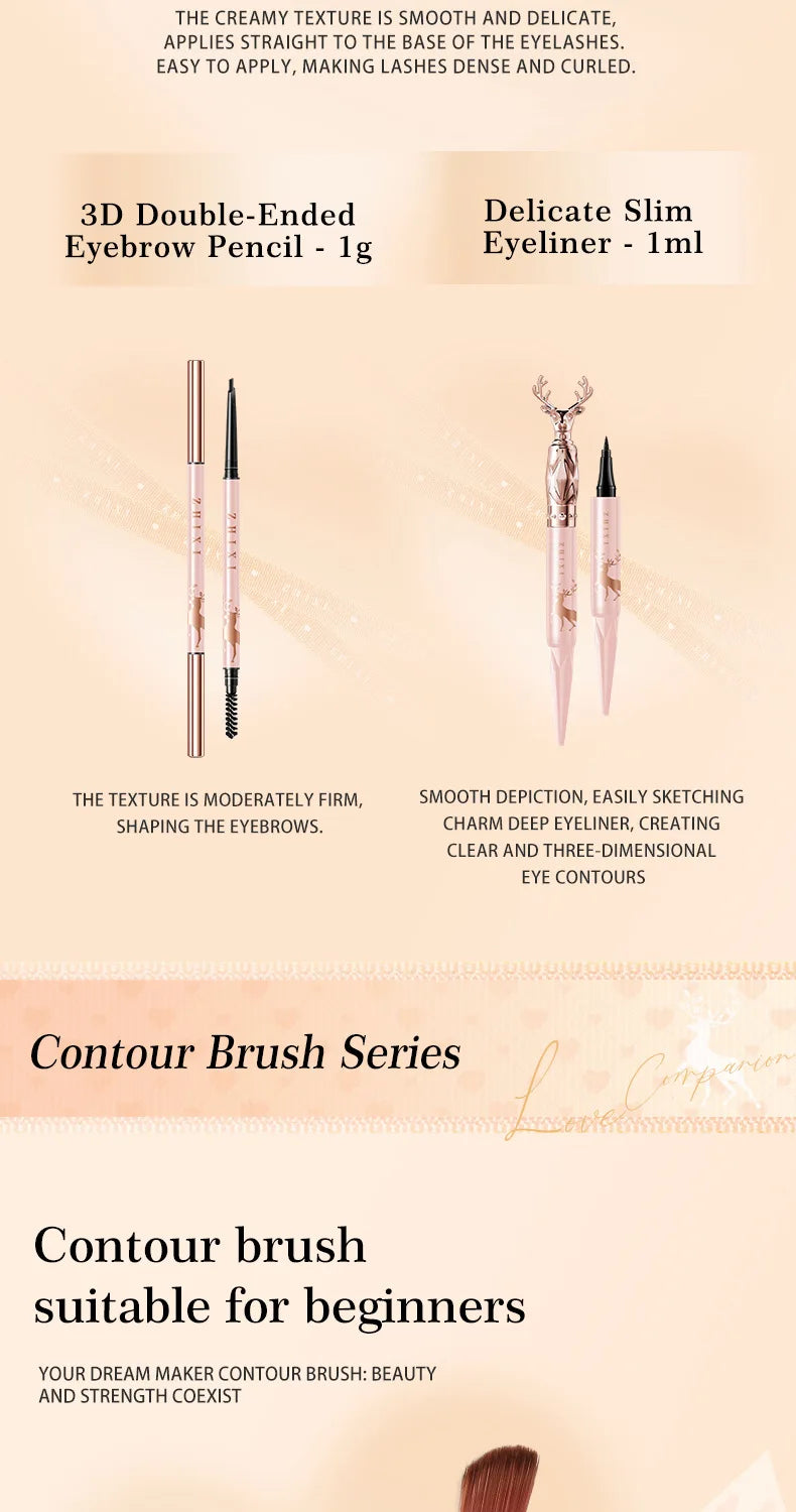 10-Piece Complete Makeup Gift Set Full Face Cosmetics Kit Luxurious Beauty Collection,Birthday & Valentine‘s Day Gift