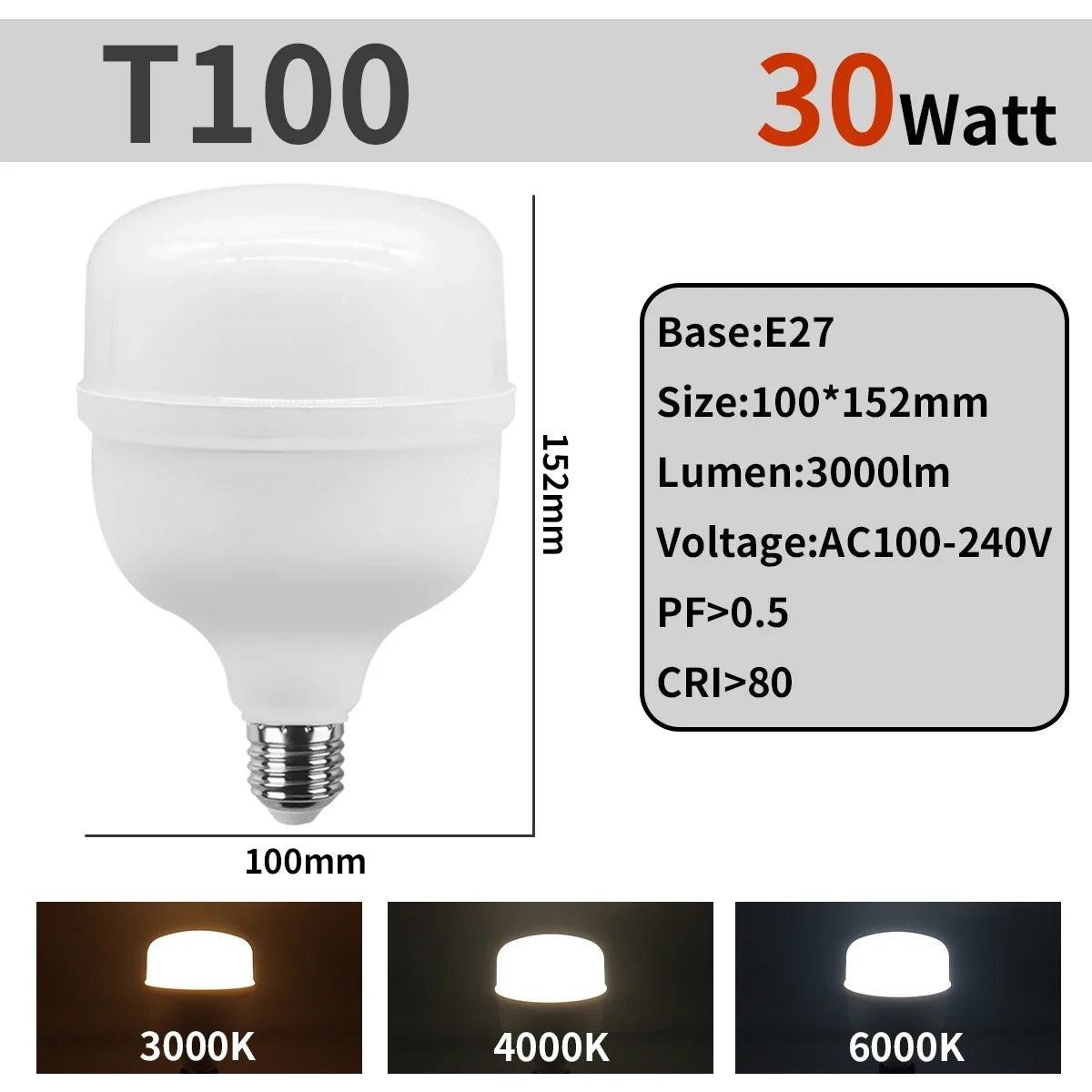 1-5pcs 50W 10W 5000lm Super Bright LED Bulb AC 110V 220V E27 LED Lamp Lampada LED Light Illa Lighting Lamp for Home Livingroom