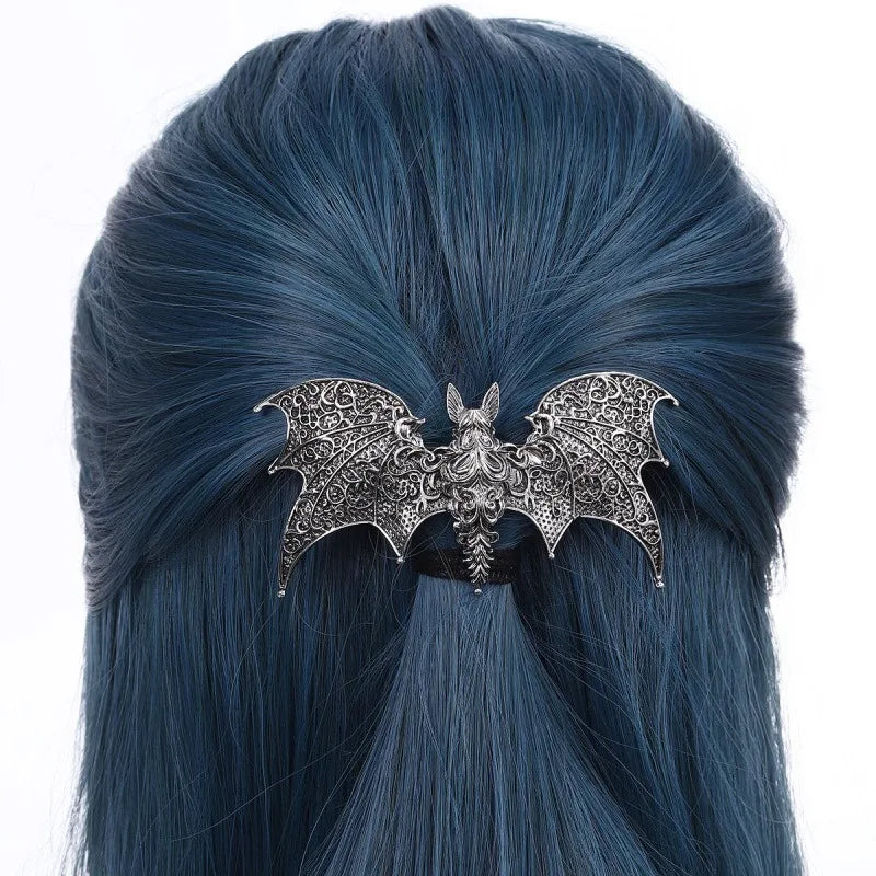 1pc Viking Retro Gothic Bat Women's Hair Clip Personalized Fashion Multi functional Party Hair Accessories Perfect Gift Choice