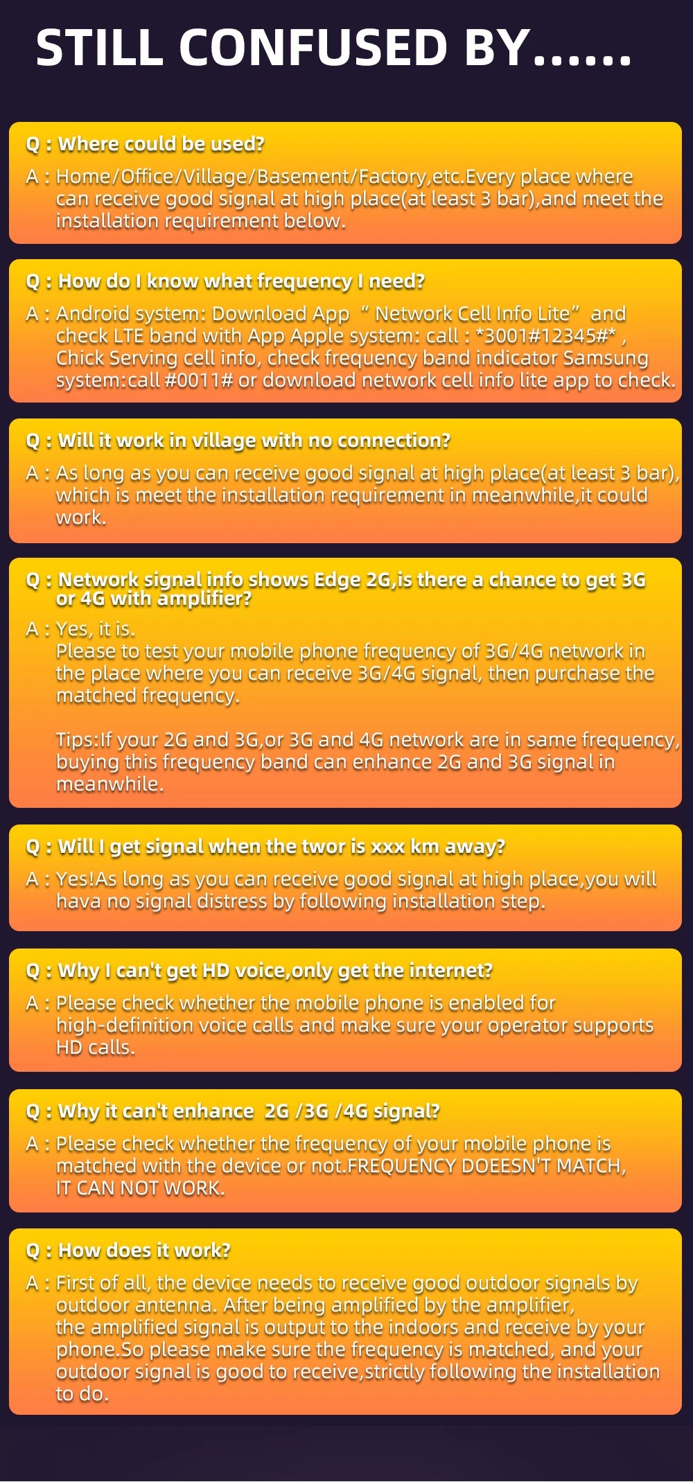CALLBOOST 4G Cellular internet amplifier LTE B3 2G 3G 4G Cellular Mobile Range Enhance 68db Amplifer GSM Mobile Range Enhance