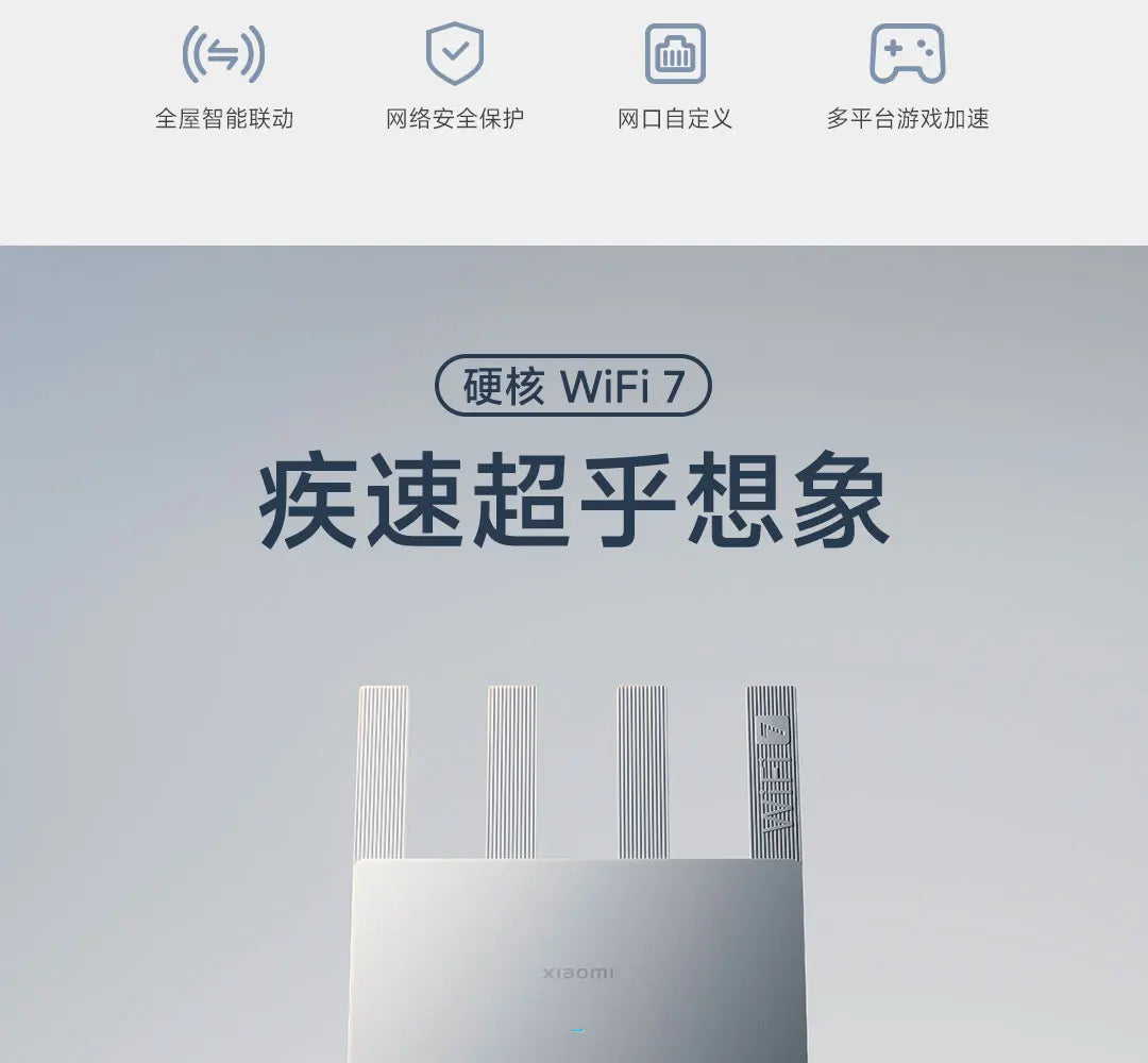 Xiaomi Router BE3600 Gigabit Version WiFi 7 2.4/5GHz Double Bands 160Mhz 3570Mbps Mesh Networking Gaming Acceleration