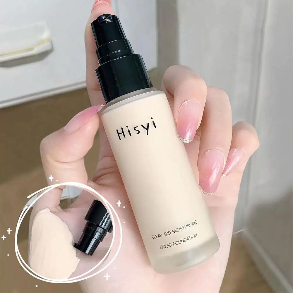 Full Coverage Liquid Foundation Natural Plain Face Cream Waterproof Concealer Base for Blemishes Liquid Foundation
