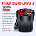 Car Power Inverter 12V / 24V to 220V Multi-Functional Power Converter LED Display Multi-Functional Car Socket Fast Charger