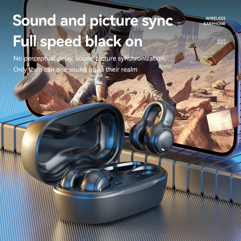 Lenovo Bone Conduction Earphones Bluetooth Wireless TWS Stereo Sport Headphones with Noise Cancelling Mic for Running Cycling