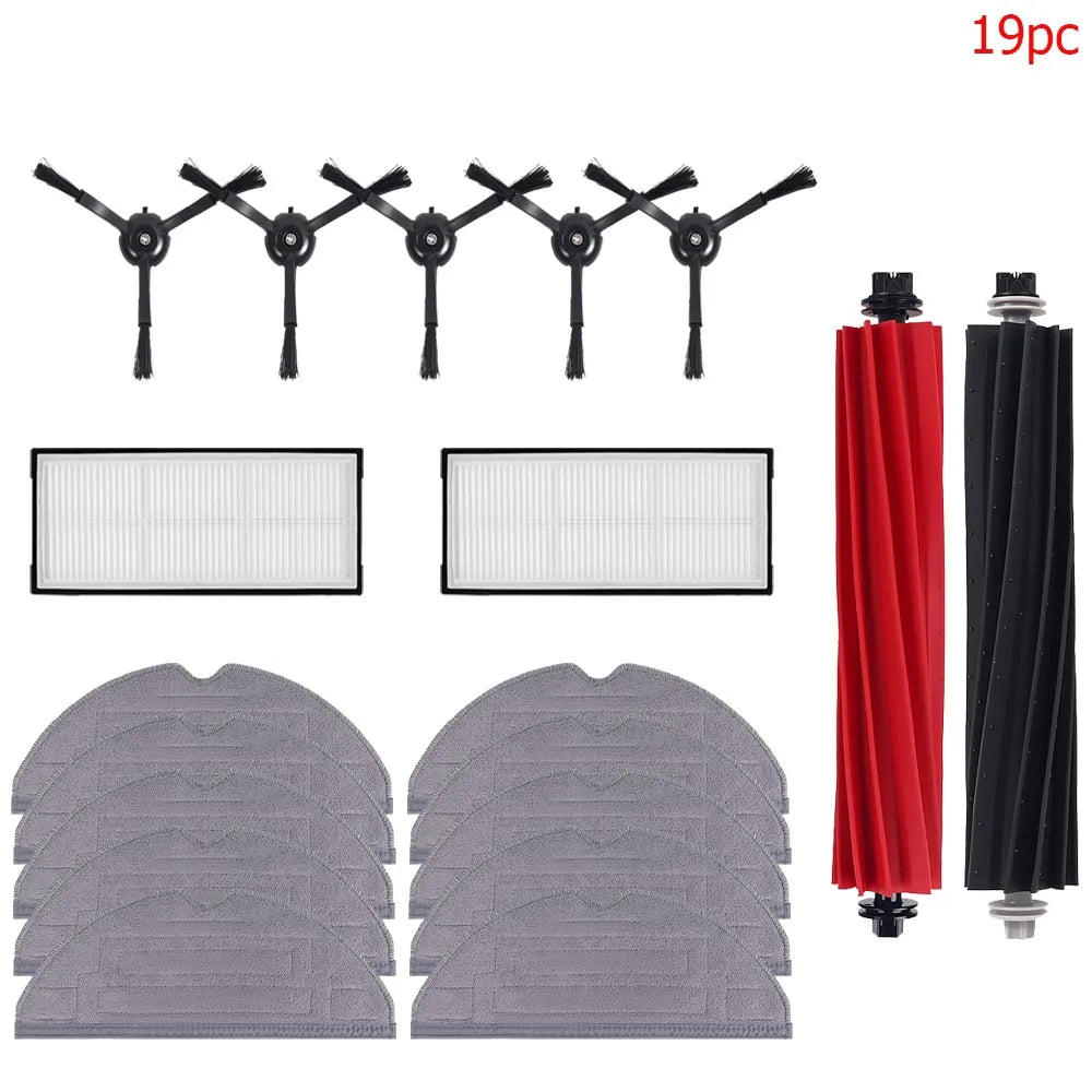 Compatible For Roborock S8 S8 Pro Ultra S8+ Robot Vacuum Cleaner Main Brush Side Brush HEPA Filter Mop Cloths Dust Bags Parts
