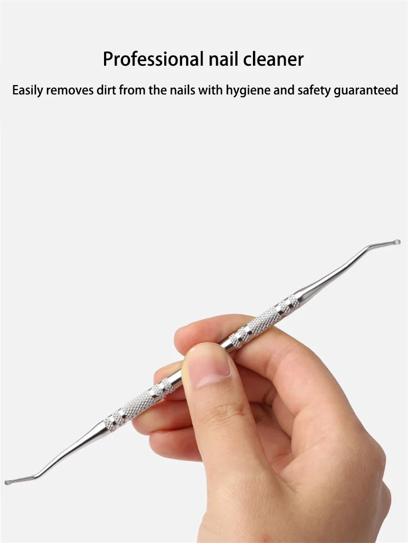Nail Excavator Double Sided 13cm Reusable Nail Excavator Durable German Grade Stainless Steel Made
