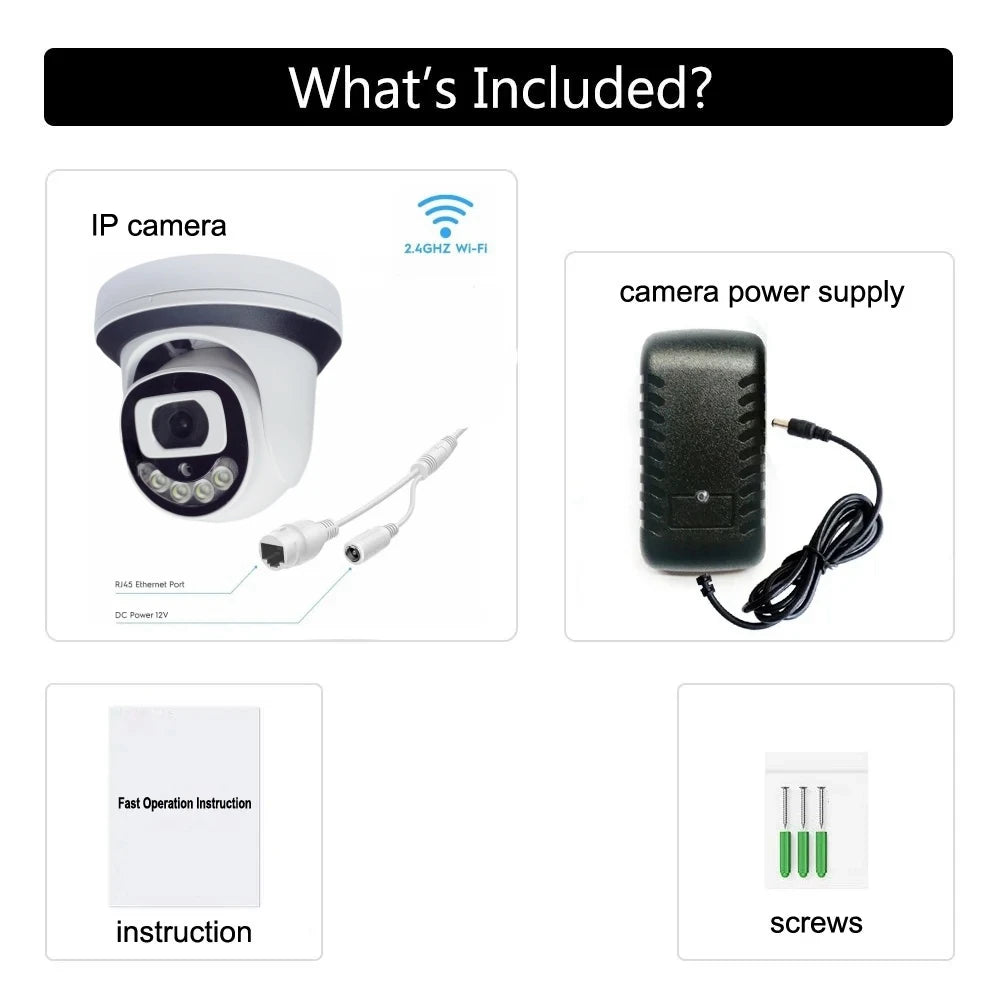 8MP IP Security Camera Wifi Indoor Surveillance Home Protection CCTV 4/5MP Dome Wireless Camera Video Indoor Wi-Fi XM ICSee Ca