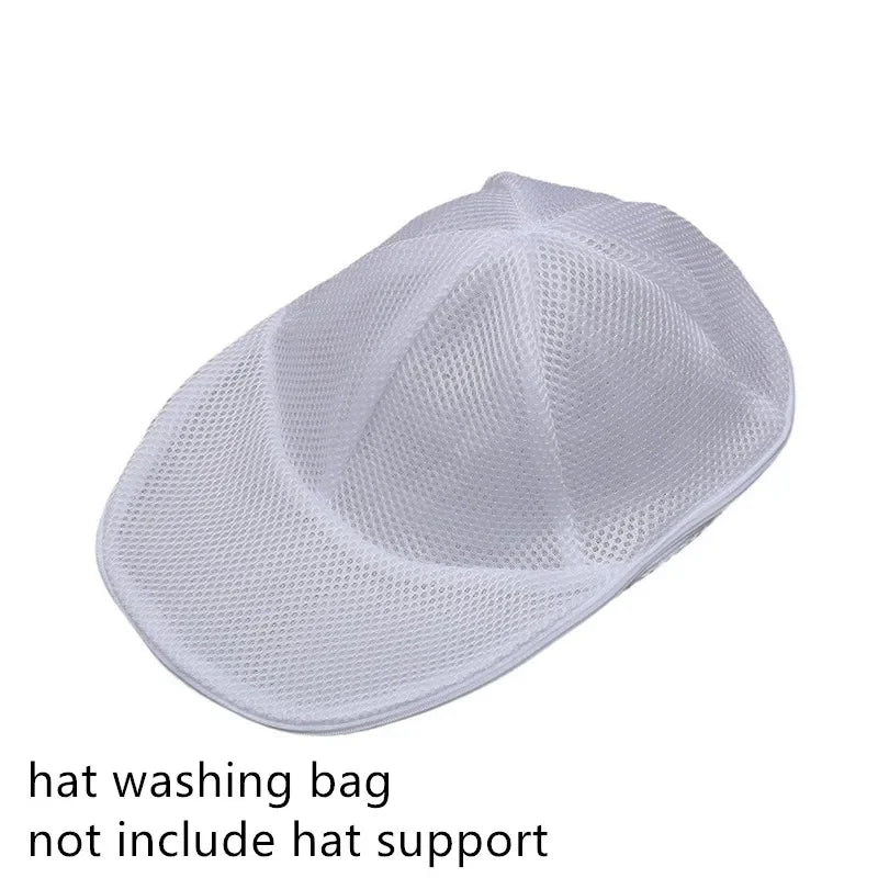 Washing Machine Hat Wash Protector Cap Cleaner Laundry Bag  Small Clothes Wash Bag Anti-Deformation Mesh Organizer Zip Bags