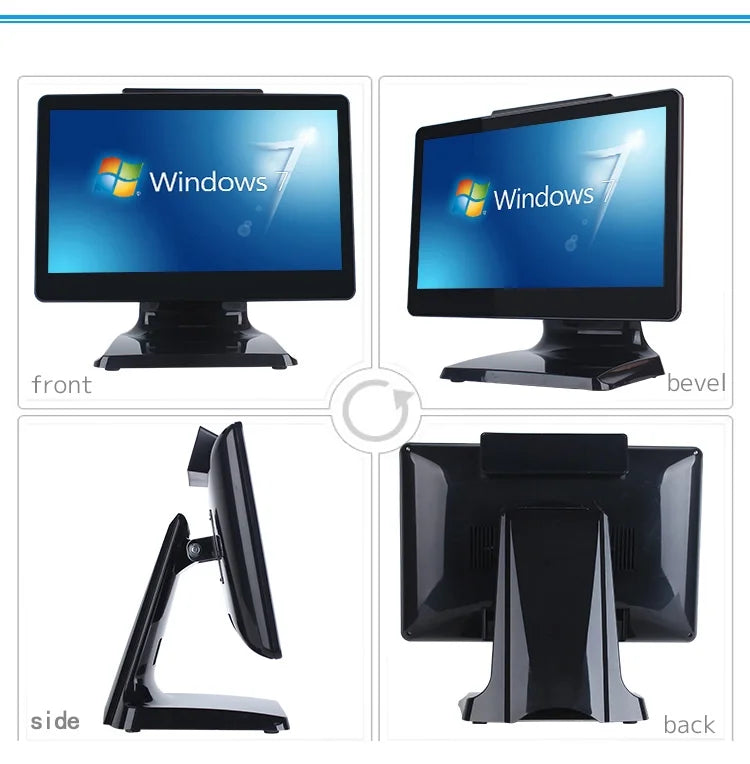 15 Inch POS Terminal for Restaurant Ordering Android Touch Screen POS All in One With Dual Display