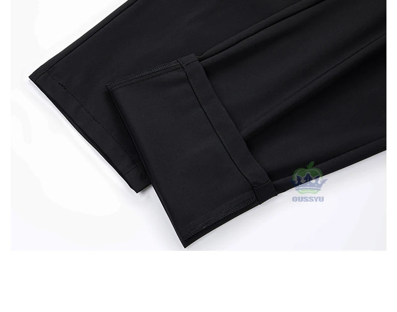 Summer High Stretch Pants Man Thin Elastic Waist Korean Grey Sweatpants Jogging Casual Sports Trousers Male Fashion Luxury Brand