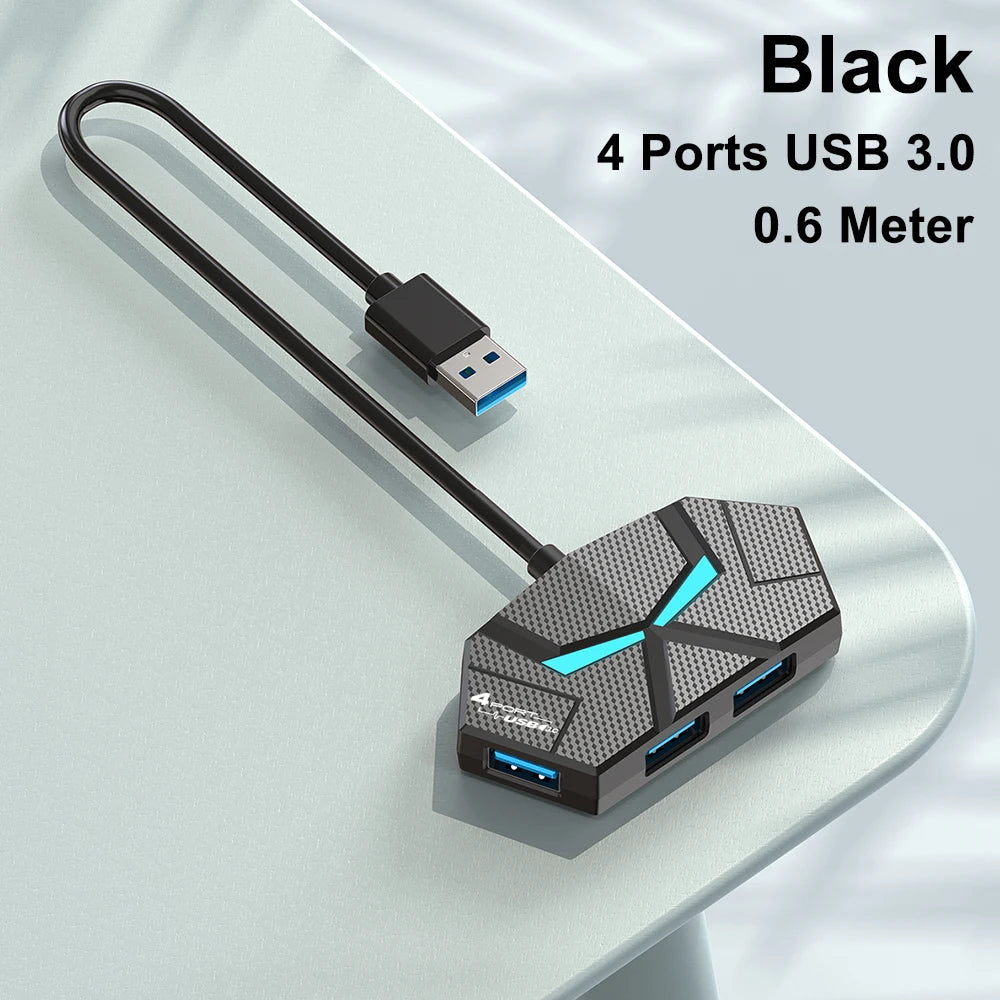 7-in-1 USB Docking Stations USB 3.0 HUB USB Splitter Adapter OTG 5Gbps High Speed Transmission TYPE C Power Supply For PC Laptop