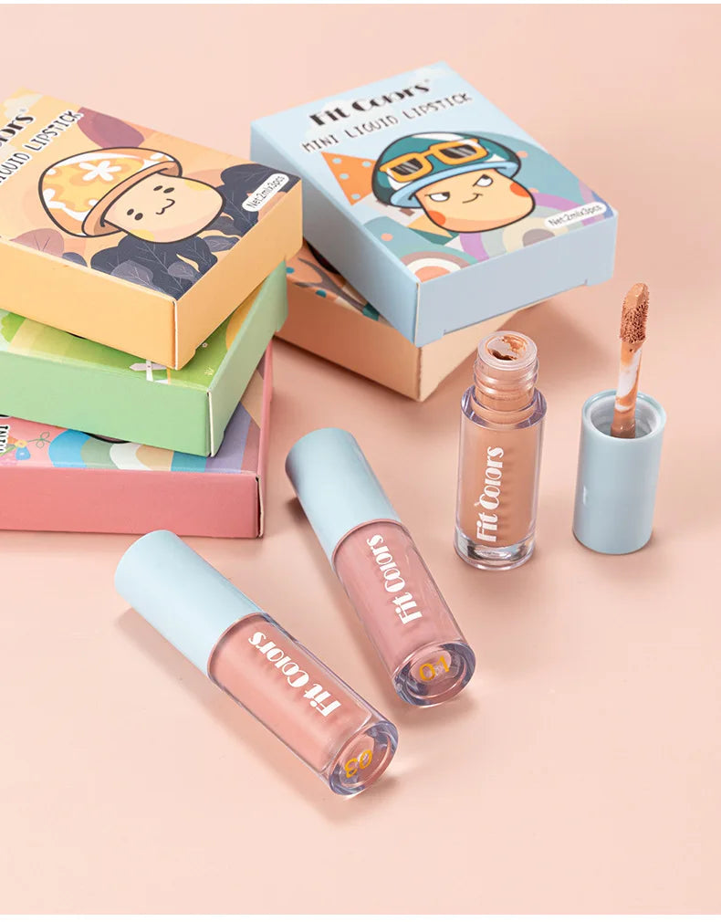 Hydrating Fruit Flavored Lip Oil 3Pcs Set With Avocado Strawberry Peach Transparent Gloss For Soft Smooth Lips