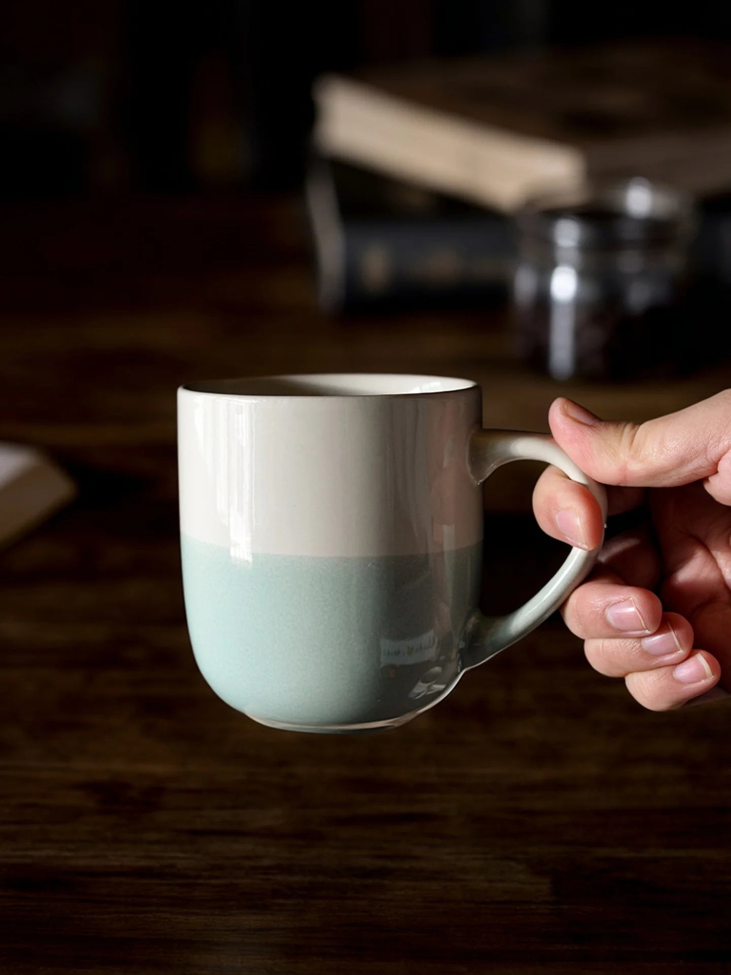 Simple Ceramic Coffee Mug Creative Color Collision Water Cup Home  Color Glaze Ceramic Cup Three Decades Home Goods