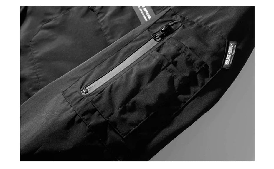 2022 Autumn Tactical Jackets Windbreaker Men Functional Techwear Mens Black Hip Hop Streetwear Waterproof Windproof Hooded Coats