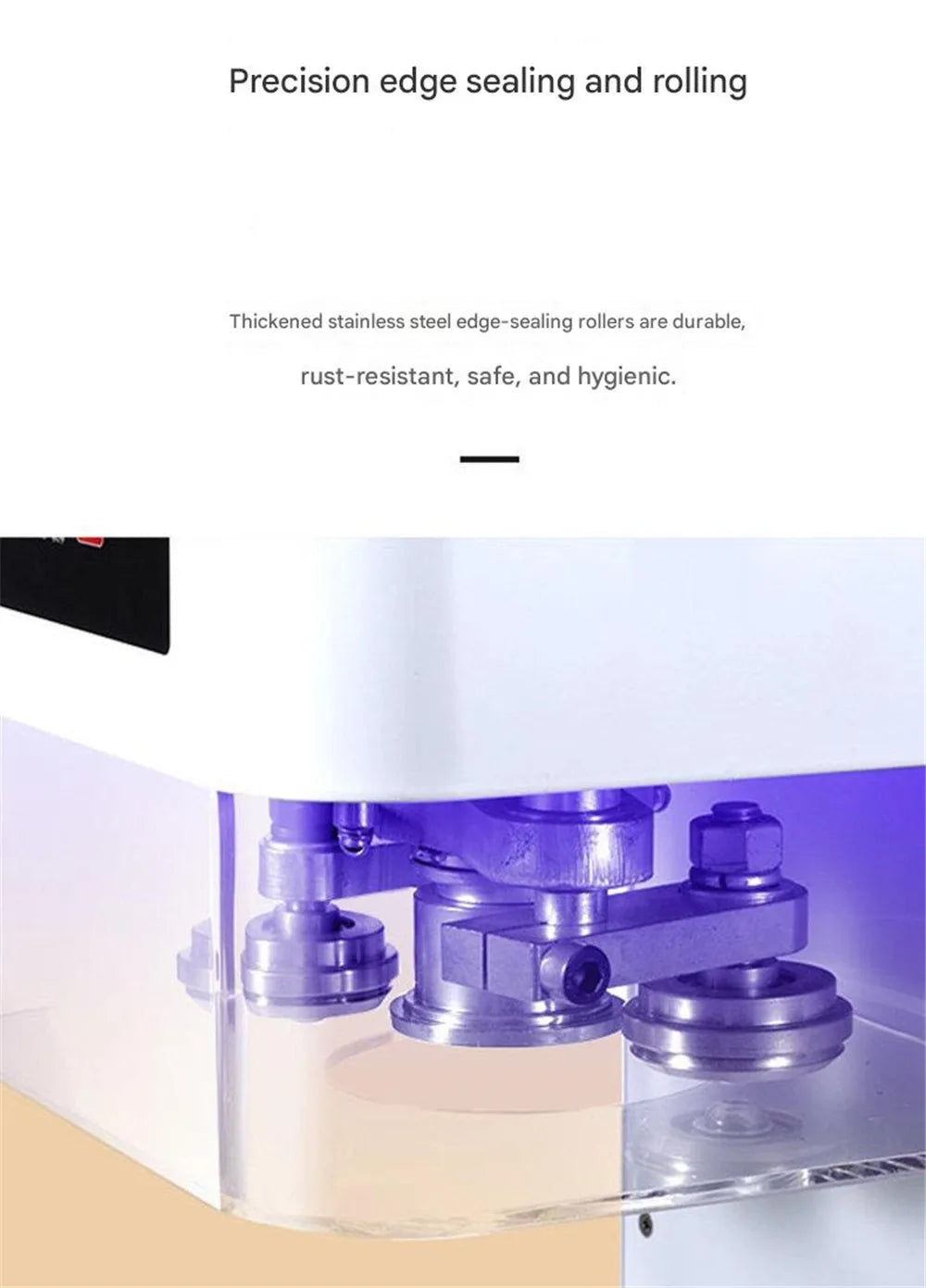 Automatic Juice Cup Drinks Sealing Machine Can Sealing Machine Jar Sealing Machine Non Rotary Plastic Tin Jar Beer Cans Seamer