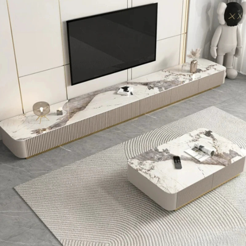 Modern Storage Tv Stand Living Room Mural Universal Media Wall Tv Stand Luxury Smart Muebles Para Salas Home Furniture