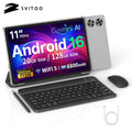 SVITOO Tablet 2026 Android 16 11 Inch 90Hz HD IPS Screen Unisoc T7250 Octa-Core Processor 4GB Physical RAM + 16GB Virtual RAM 128GB ROM 1TB Expandable 8800mAh Battery 2.4GHz 5GHz WiFi 5 Bluetooth 5.0 GPS Widevine L1 With Case