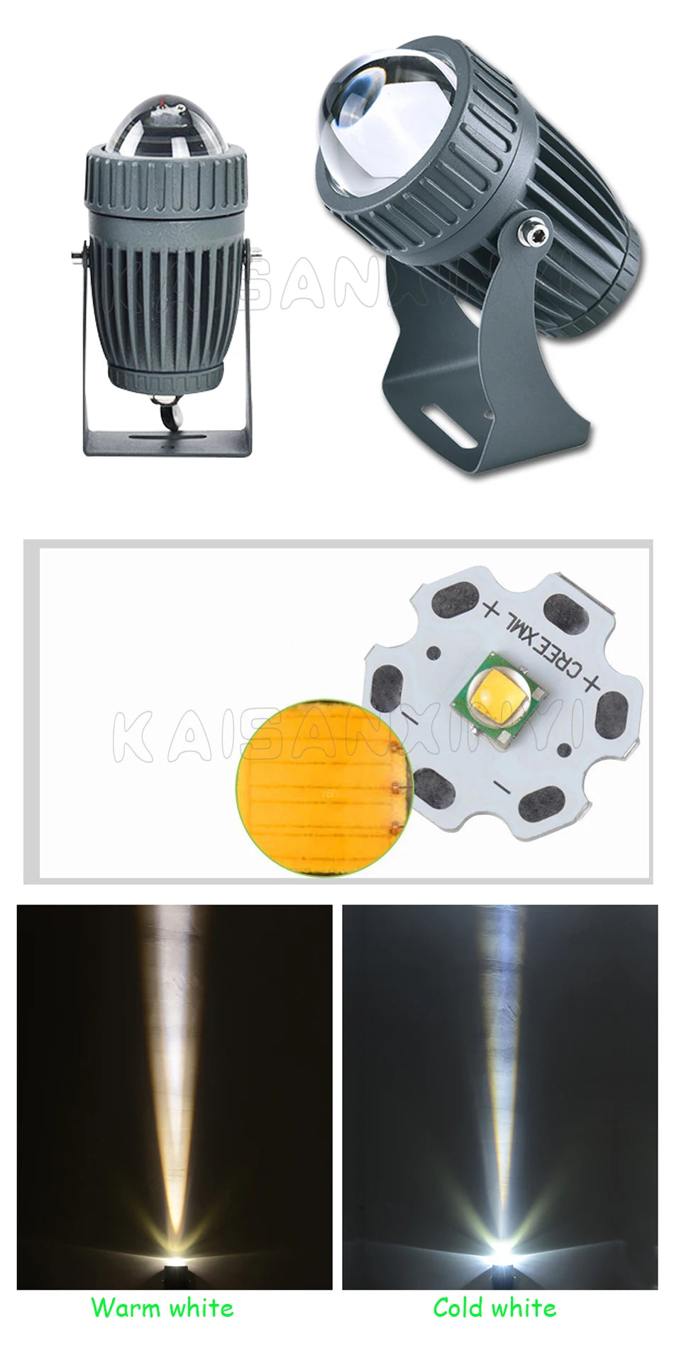 LED Lawn Light 3W/10W Wall Washer Waterproof Floodlights Narrow Beam Spot Lamp Outdoor Landscape Lighting 100-240V
