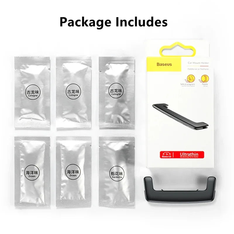 Baseus CarAir Freshener CarClip Fragrance For Auto Interior Accessories Mini Reuse Car Diffuser For Air VentCar Solid Perfume