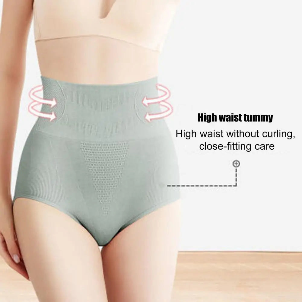 Women High Waist Seamless Tummy Control Hip Lifter Briefs Panties Shapewear for Postpartum Recovery Seamless Briefs 90%