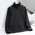 Spring Autumn Mens Fleece Jacket Brand New Stand Collar Softshell Outwear Thermal Warm Coat Male Plus Big Size 6xl 7xl 8xl 9xl