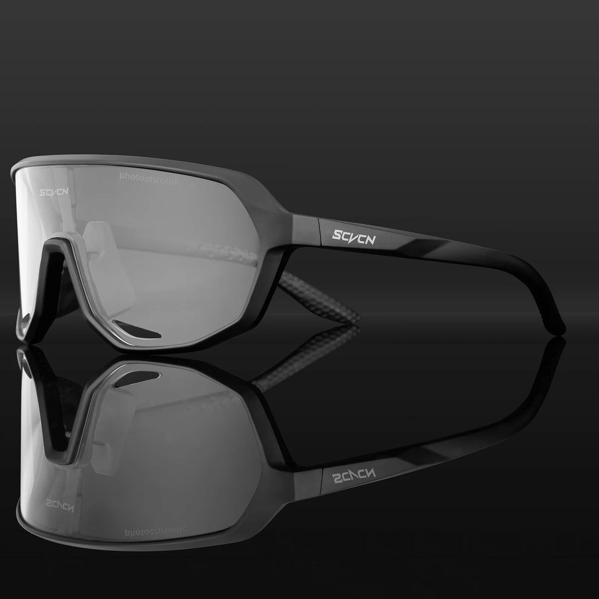 SCVCN Photochromic Cycling Sunglasses Cycling Glasses UV400 Bicycle Eyewear Sports MTB Outdoor Bike Goggles Sunglasses Eyepieces