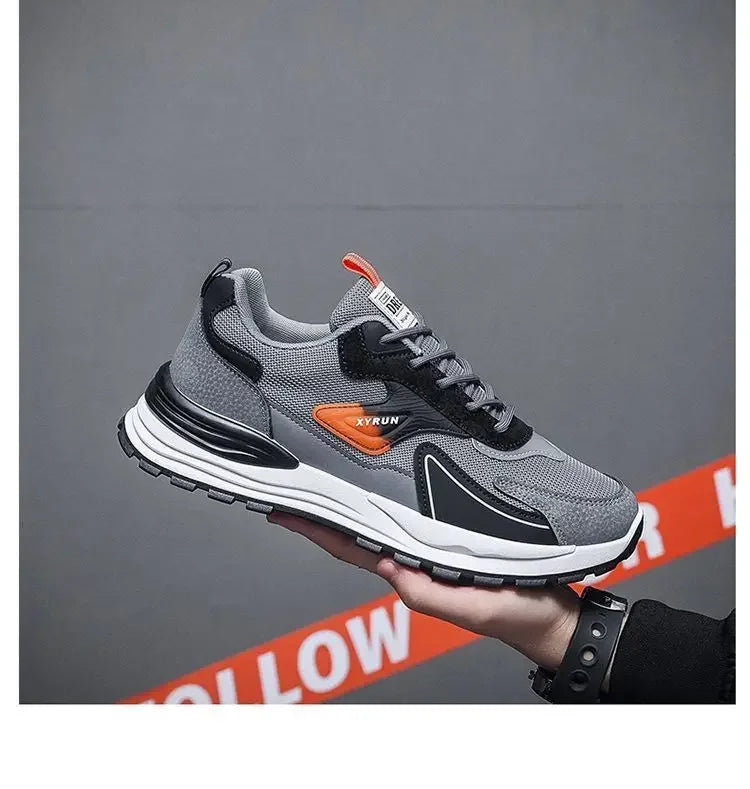 Men Sneakers Brand Breathable Running Shoes Anti-Slip Platform Sport Shoe Male Tenis Masculino Fashion Versatile Mesh