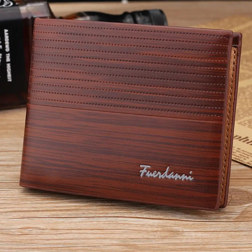 Vintage PU Leather Mens Wallets Solid Sample Style Zipper&Hasp Purse Card Holders Famous Brand High Quality Male Wallet