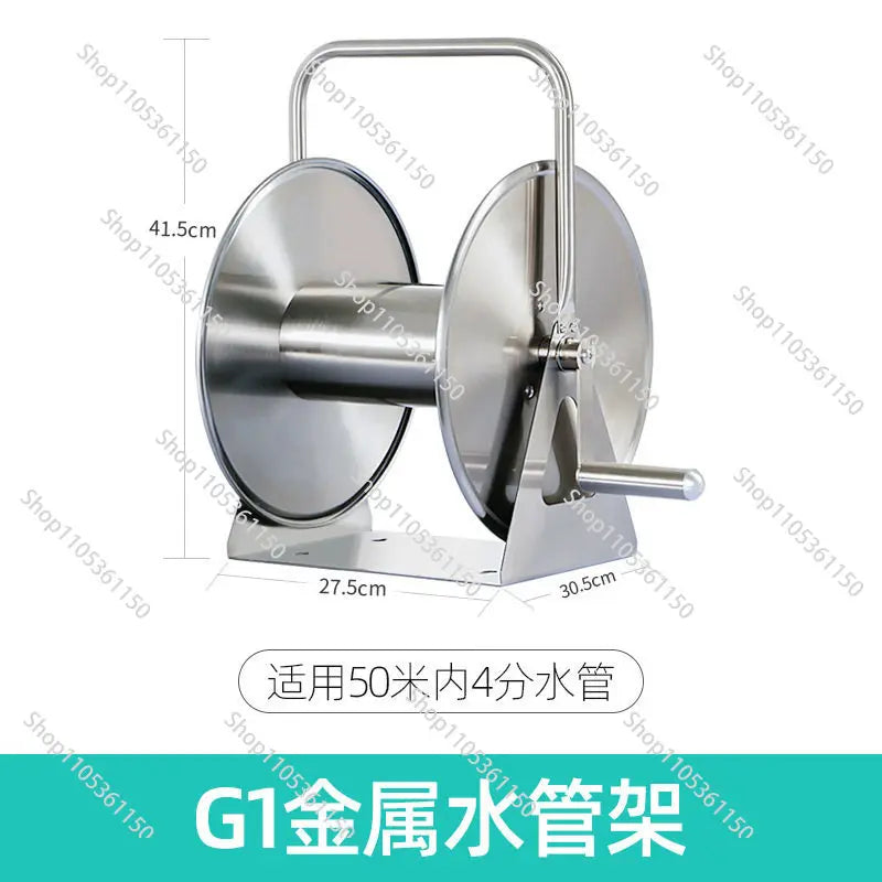 Water Pipe Storage Rack Pipe Reel Water Pipe Hose Water Rack Stainless Steel