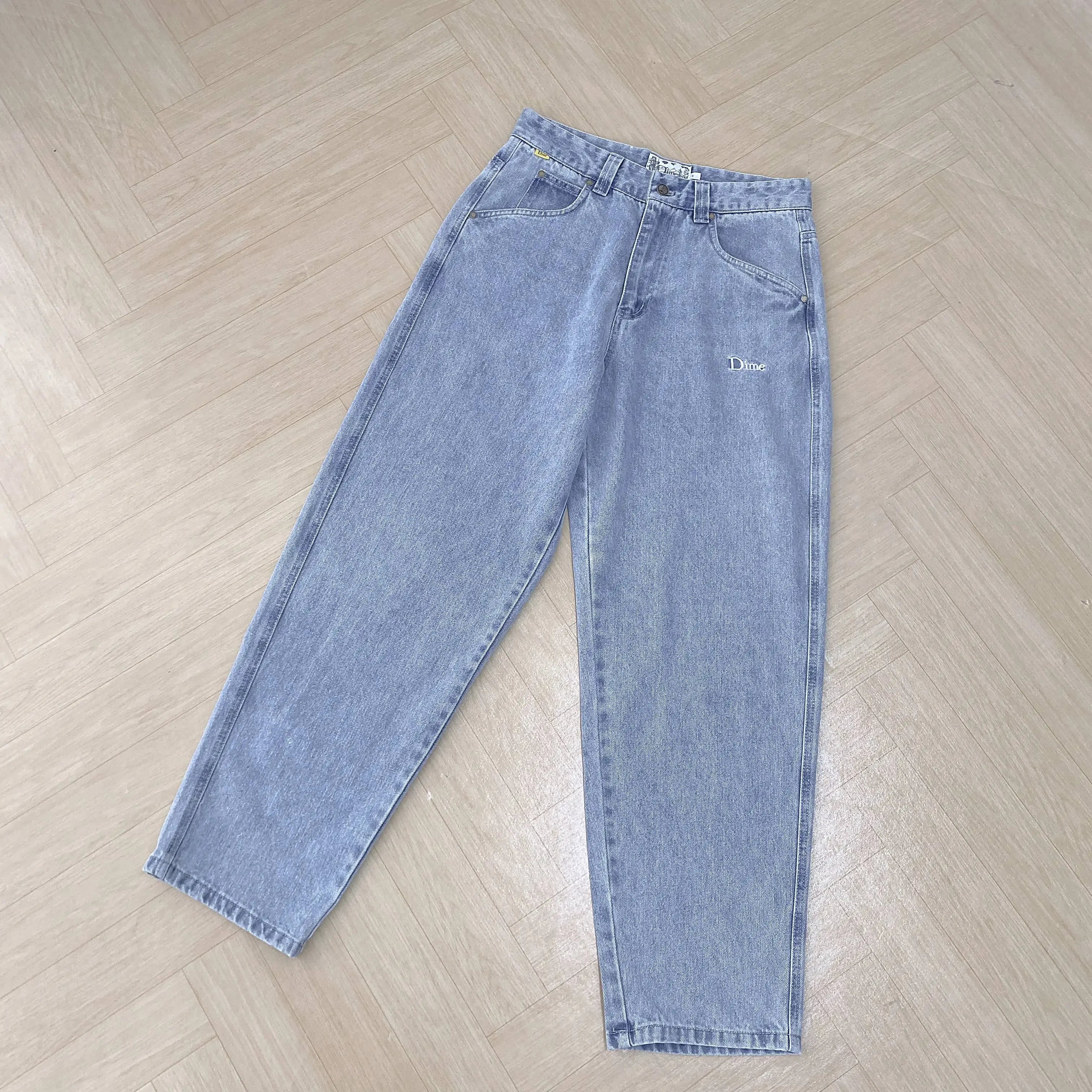2025 Dime Jeans for Men Dime Skate Baggy Jeans Embroidery Denim Simple Dime Pants Women Jeans Mujer Hot Traf Men Jean
