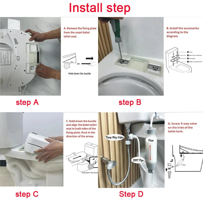 App Inteligente Cleaning Smart Flip Toilet Inodoros Japones WC Bidet Toilet Auto Sensor Toilette Japonaises Electric Toilet Lid