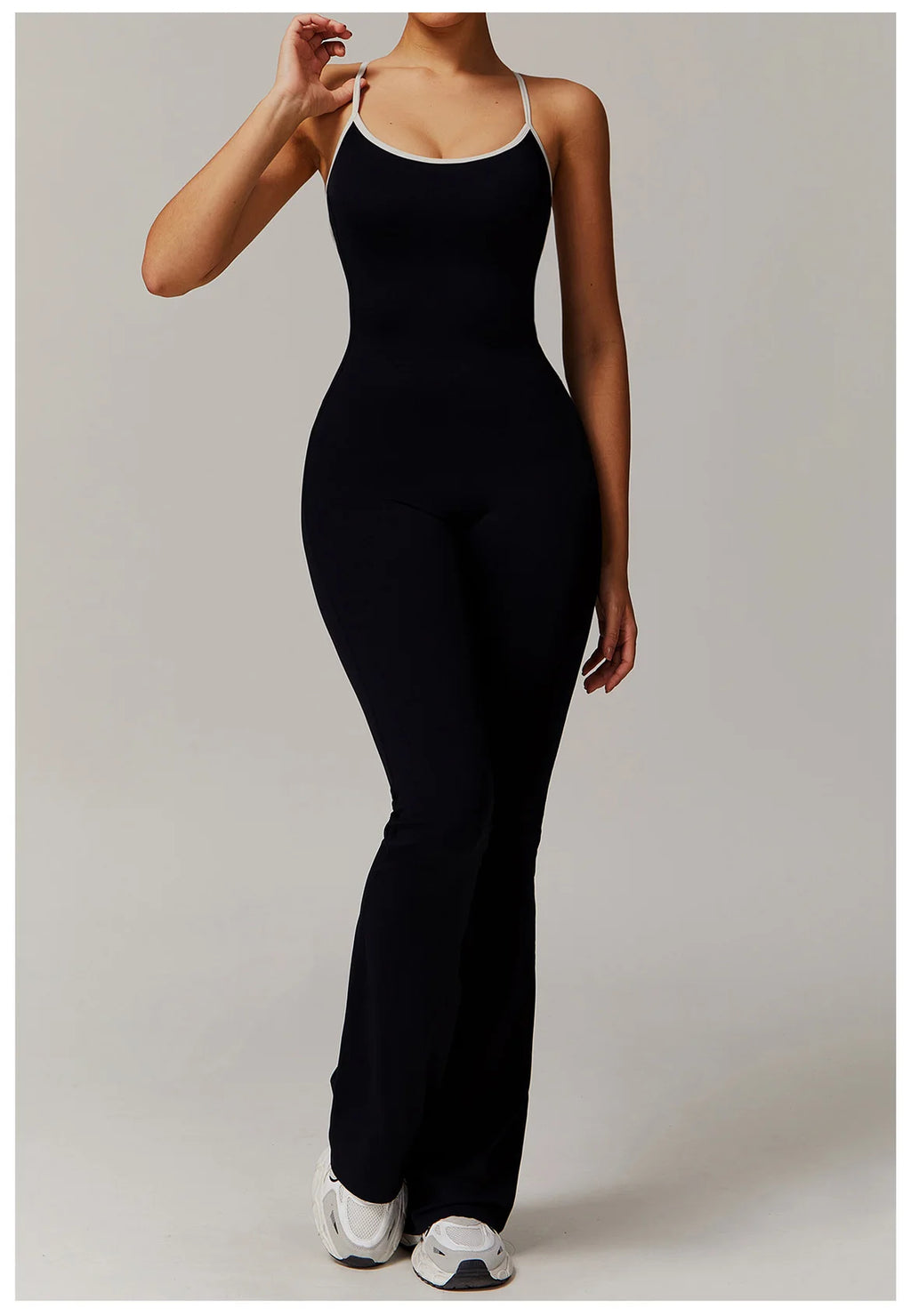Sexy Back V Jumpsuit Gym Set Women Training Yoga Suit Sportswear Women Sports Jumpsuit Fitness Rompers Stretch Workout Bodysuits