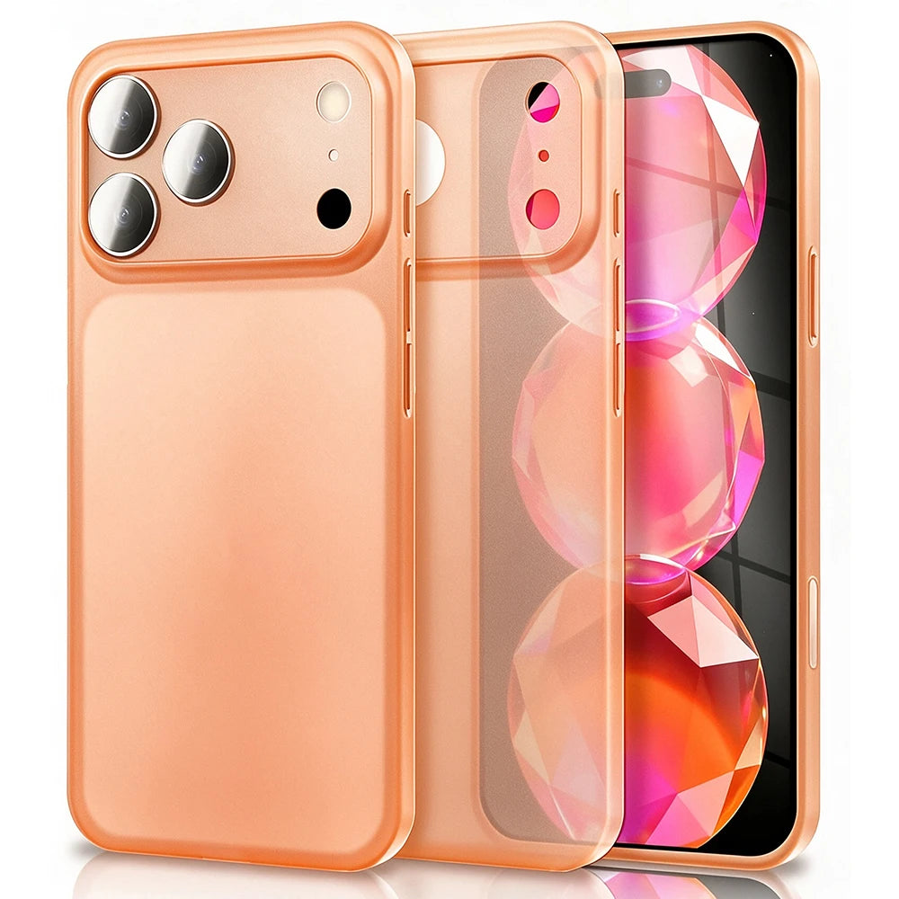 0.3mm Ultra Thin PP Hard Case For iPhone 18 17 Pro Max iPhone17 Air iPhone18ProMax 17Pro Translucent Colorful Matte Slim Shell