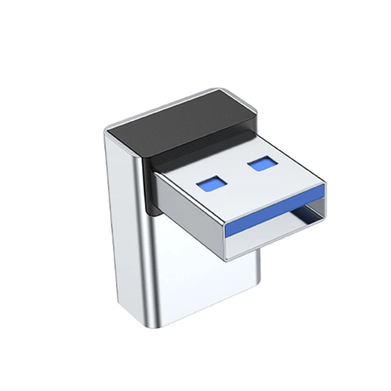 90 Degree Right Up Down Angled USB3.0 Male to Female Extension Adapter for Laptop PC USB Extension Converter XX9A