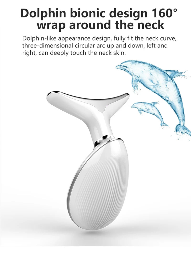 Face Lift 7 Colors Neck Beauty Neck Device Slim Massager Facial Lifting Tightening Face Wrinkle Remover Face Care Beauty Machine