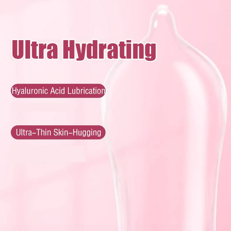 45MM Super Thin Tight Condoms,Small Size Natural Latex Penis Sleeves for Men,Hyaluronic Acid Lubricant Condom Safe Contraception