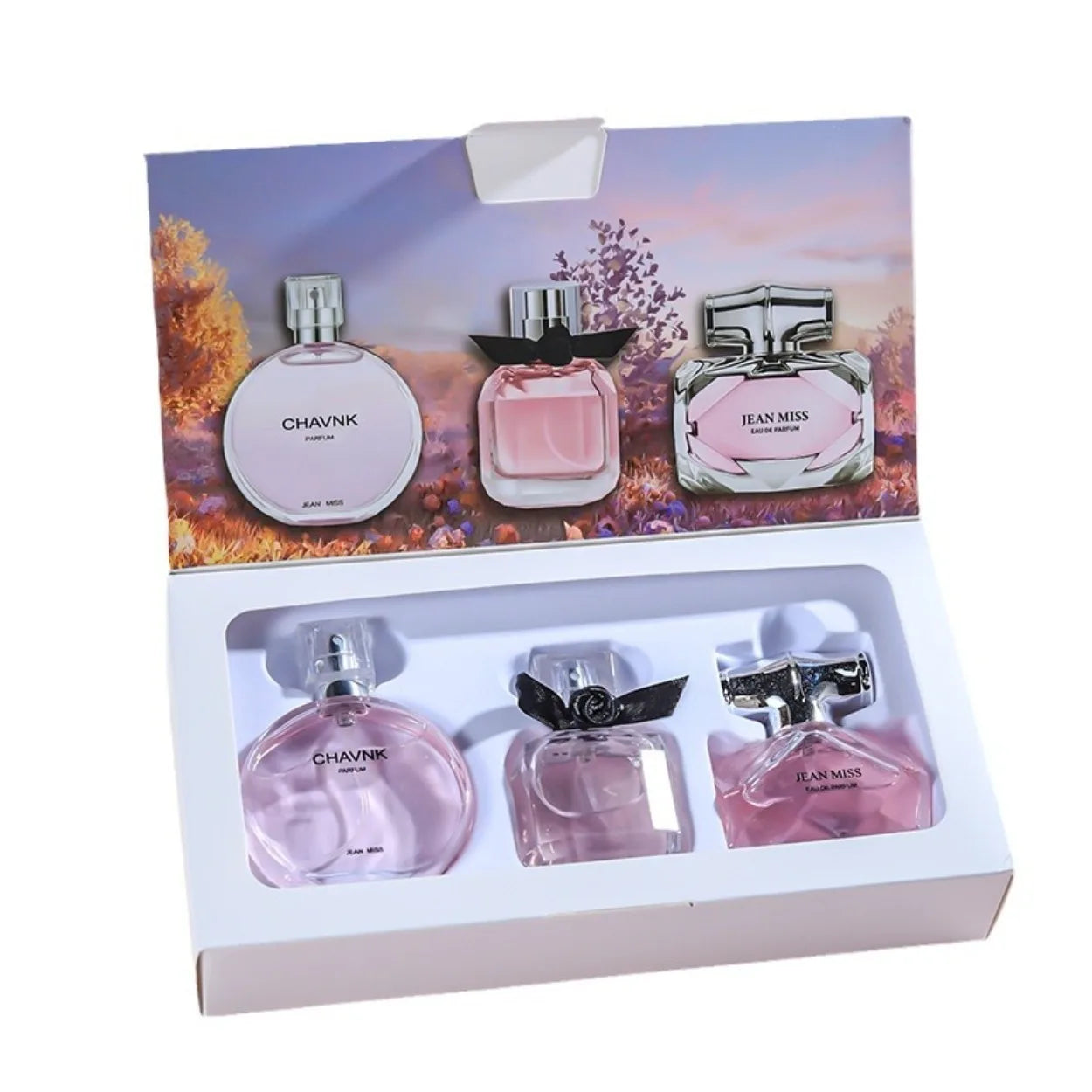 3-Piece Floral Scent Women Perfume Set Eau De Toilette Fresh Natural Long-Lasting Luxury Brand Dupe Same Fragrance 30ml*3 Brand